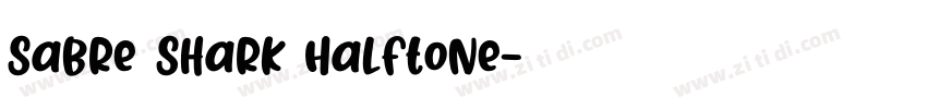Sabre Shark Halftone字体转换